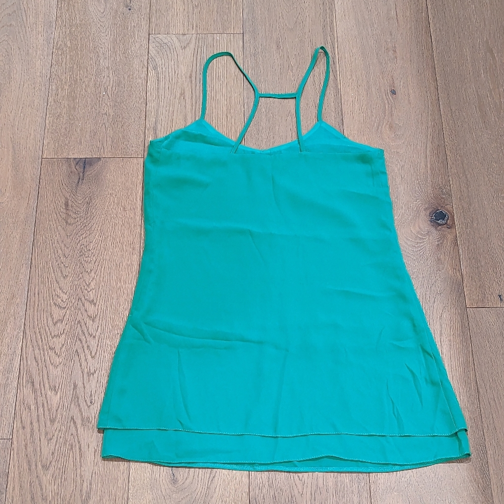Topshop Spaghetti Strap Mini Slip Dress Kelly Green Size 0P - Picture 2 of 4